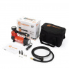 Компрессор  30л/мин 140W 12V 7Атм с фонарем, с насадками, Агрессор (кг/см2) 8шт/уп 