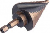Сверло ступ. по мет. витое 1/4"-1-3/8", 10ступ., шаг1/8",P6M5,Hex 1/4,MONOGRAM Special 101-071